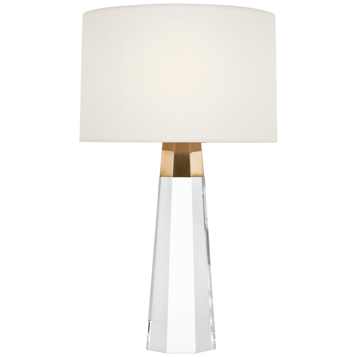 Visual Comfort Signature - ARN 3028CG/HAB-L-CL - LED Accent Lamp - Olsen - Crystal and Hand-Rubbed Antique Brass