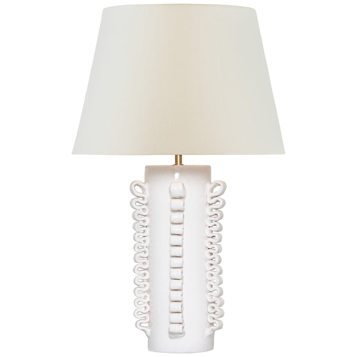 Visual Comfort Signature - ARN 3680GWC-L - LED Table Lamp - Amandine - Glossy White Crackle