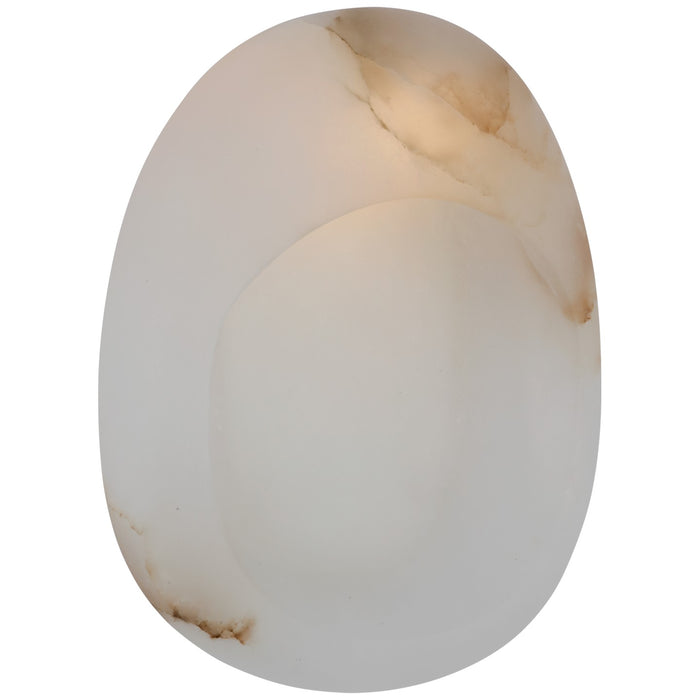 Visual Comfort Signature - KW 2910ALB/AB - LED Wall Sconce - Esculpa - Alabaster and Antique-Burnished Brass