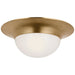Visual Comfort Signature - PCD 4001HAB-WG - LED Flush Mount - Cluny - Hand-Rubbed Antique Brass