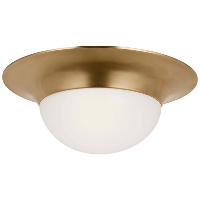 Visual Comfort Signature - PCD 4002HAB-WG - LED Flush Mount - Cluny - Hand-Rubbed Antique Brass