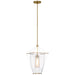 Visual Comfort Signature - RB 5092AB-CG - LED Lantern - Ovalle - Antique Burnished Brass