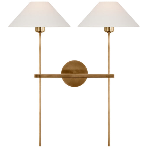 Visual Comfort Signature - SP 2026HAB-L - LED Wall Sconce - Hackney - Hand-Rubbed Antique Brass