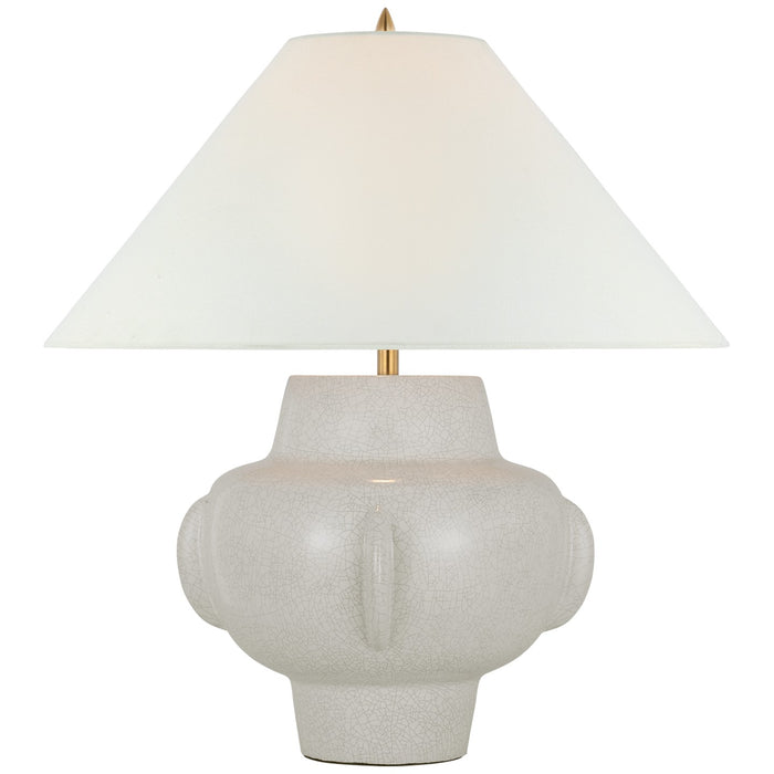 Visual Comfort Signature - TOB 3625WTC-L2 - LED Table Lamp - Cap-Ferrat - White Crackle