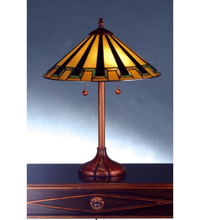 Meyda Tiffany - 72639 - 24" Table Lamp - Steppe - Antique Copper