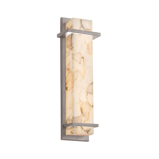 Justice Designs - ALR-7614W-NCKL - LED Outdoor Wall Sconce - Alabaster Rocks - Brushed Nickel