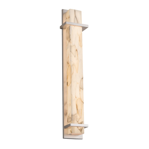 Justice Designs - ALR-7616W-NCKL - LED Outdoor Wall Sconce - Alabaster Rocks - Brushed Nickel