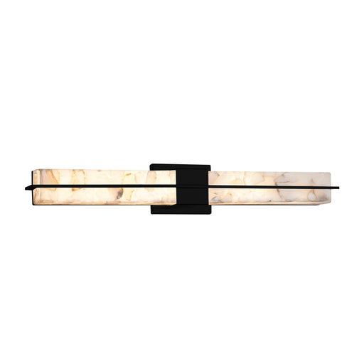 Alabaster Rocks LED Linear Bath Bar Matte Black
