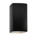 Justice Designs - CER-0915-CRB - Lantern - Ambiance - Carbon - Matte Black