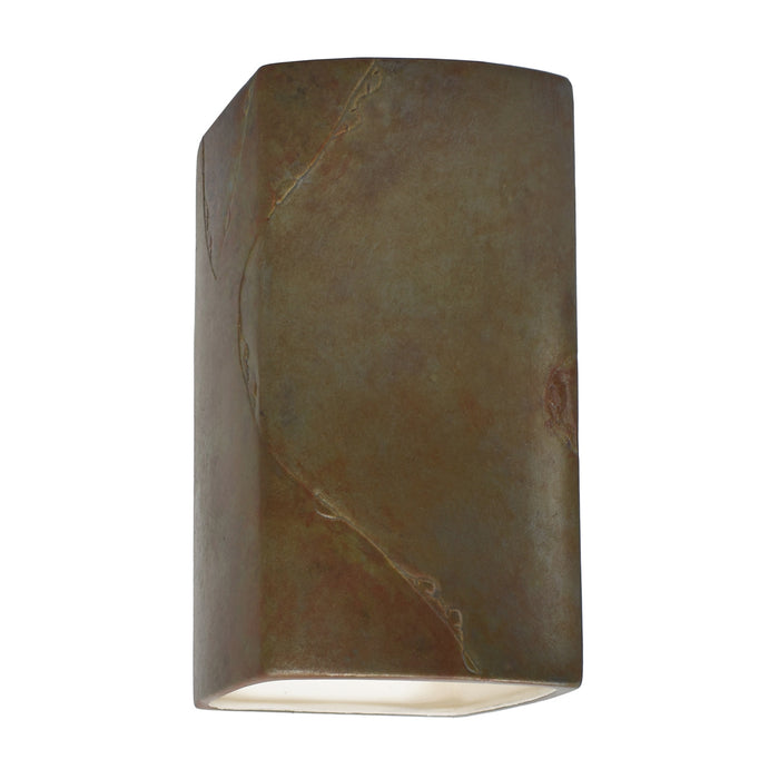 Justice Designs - CER-0915-SLTR - Lantern - Ambiance - Tierra Red Slate