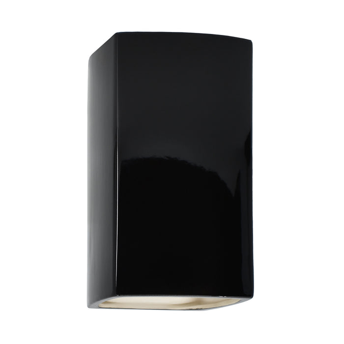 Justice Designs - CER-0915W-BLK - Lantern - Ambiance - Gloss Black