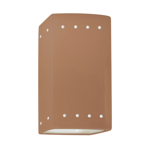 Justice Designs - CER-0925W-ADOB - One Light Outdoor Wall Sconce - Ambiance - Adobe