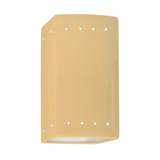 Justice Designs - CER-0925W-MYLW - One Light Outdoor Wall Sconce - Ambiance - Muted Yellow