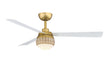 Fanimation - FP6837BSMW - 52 Inches Ceiling Fan - Paget - Brushed Satin Brass