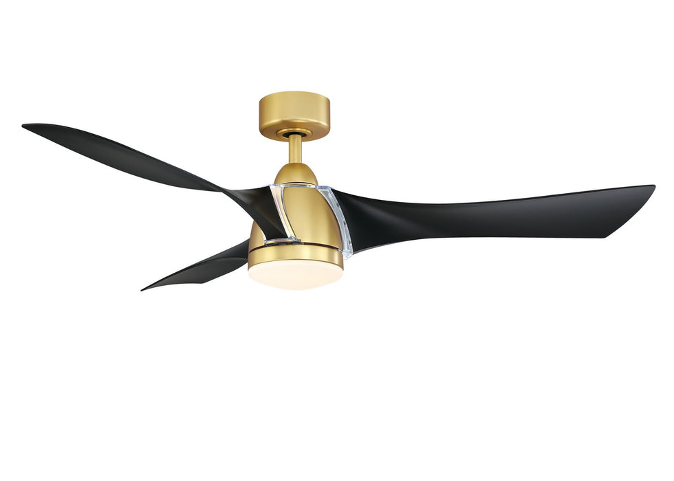 Fanimation - FPD6858BSBL - 56 Inches Ceiling Fan - Klear - Brushed Satin Brass
