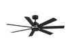 Fanimation - FPD6865BLBN - 56 Inches Ceiling Fan - Pendry 56 - Black