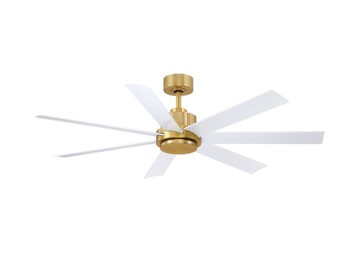 Fanimation - FPD6865BSMW - 56 Inches Ceiling Fan - Pendry 56 - Brushed Satin Brass