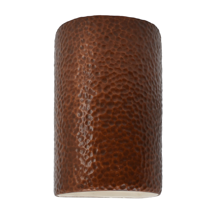 Justice Designs - CER-0940-HMCP - Lantern - Ambiance - Hammered Copper