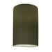 Justice Designs - CER-0940-MGRN - One Light Wall Sconce - Ambiance - Matte Green