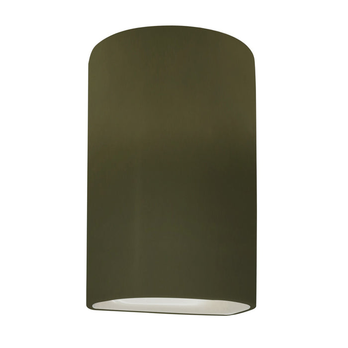 Justice Designs - CER-0940W-MGRN - One Light Outdoor Wall Sconce - Ambiance - Matte Green