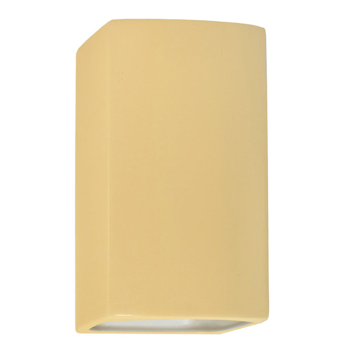 Justice Designs - CER-0950W-MYLW - One Light Outdoor Wall Sconce - Ambiance - Muted Yellow