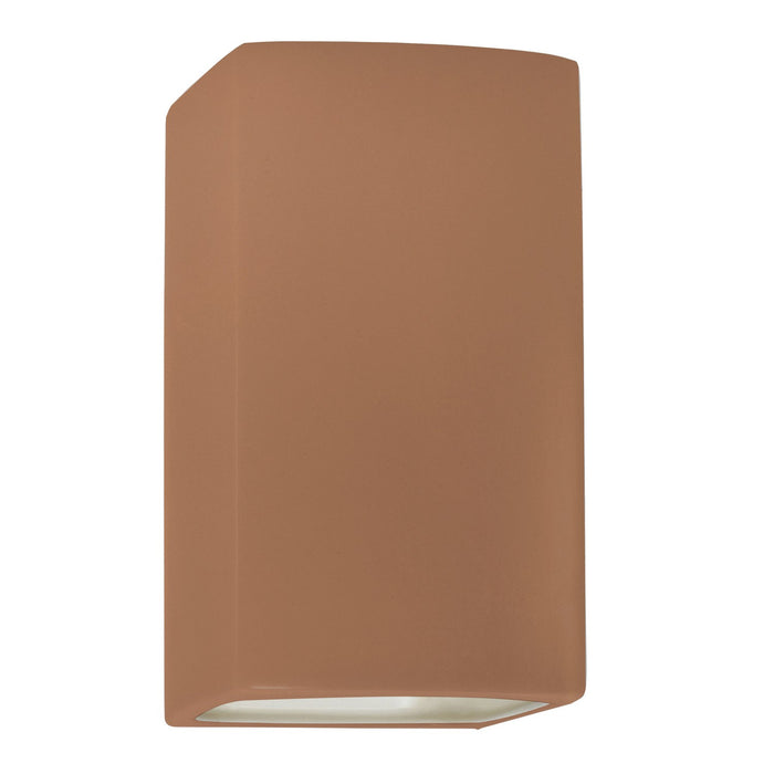 Justice Designs - CER-0955W-ADOB - One Light Outdoor Wall Sconce - Ambiance - Adobe