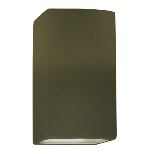 Justice Designs - CER-0955W-MGRN - One Light Outdoor Wall Sconce - Ambiance - Matte Green