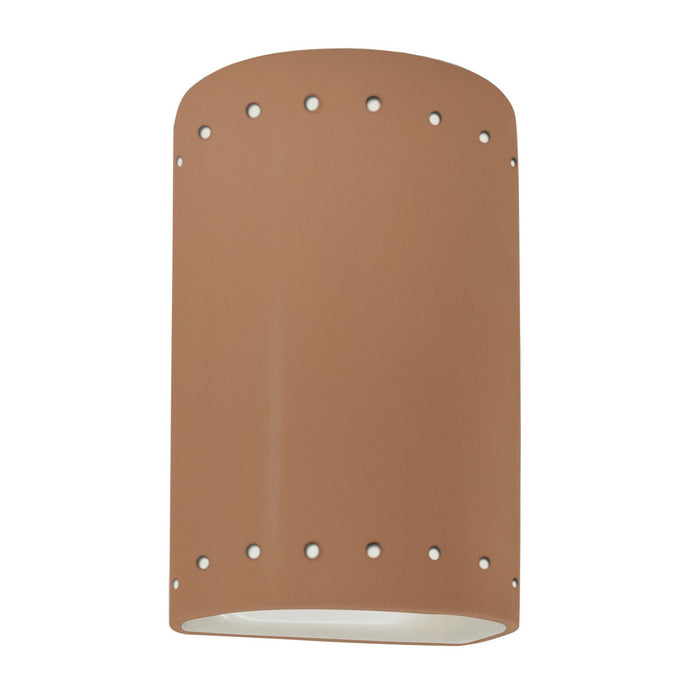 Justice Designs - CER-0990W-ADOB - One Light Outdoor Wall Sconce - Ambiance - Adobe