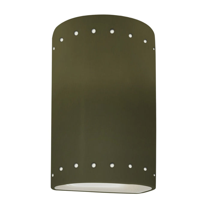 Justice Designs - CER-0990W-MGRN - One Light Outdoor Wall Sconce - Ambiance - Matte Green