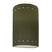 Justice Designs - CER-0995-MGRN - One Light Wall Sconce - Ambiance - Matte Green