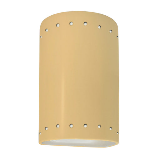 Justice Designs - CER-0995W-MYLW - One Light Outdoor Wall Sconce - Ambiance - Muted Yellow