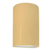 Justice Designs - CER-1260W-MYLW - One Light Outdoor Wall Sconce - Ambiance - Muted Yellow