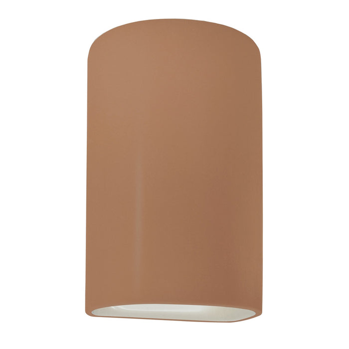 Justice Designs - CER-1265W-ADOB - One Light Outdoor Wall Sconce - Ambiance - Adobe