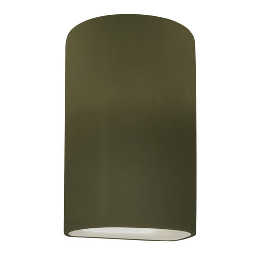 Justice Designs - CER-1265W-MGRN - One Light Outdoor Wall Sconce - Ambiance - Matte Green