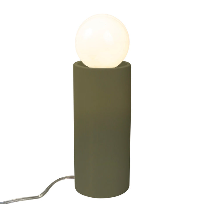 Justice Designs - CER-2465-MGRN - One Light Portable - Portable - Matte Green