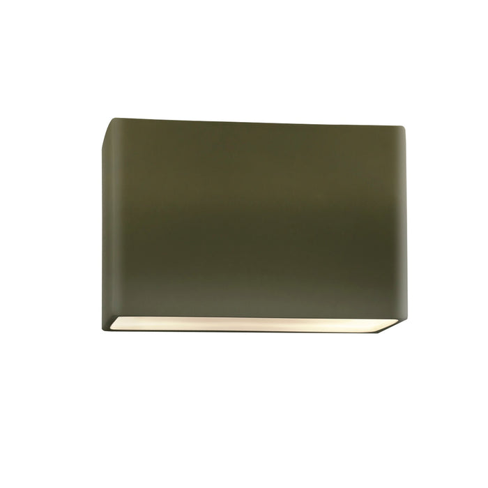 Justice Designs - CER-5655W-MGRN - LED Outdoor Wall Sconce - Ambiance - Matte Green