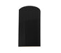 Justice Designs - CER-5745W-BKMT - LED Outdoor Wall Sconce - Ambiance - Gloss Black w/ Matte White