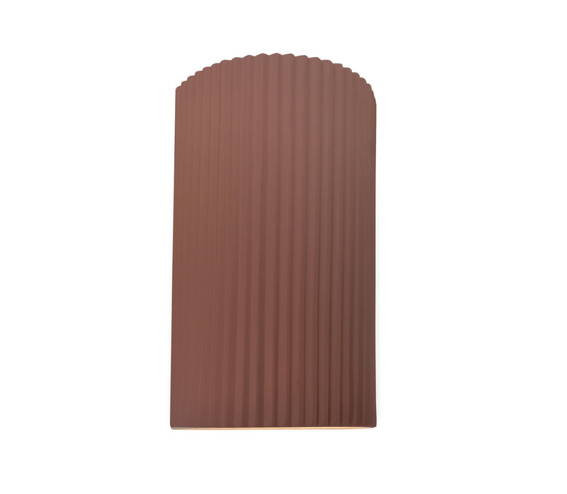 Justice Designs - CER-5745W-CLAY - LED Outdoor Wall Sconce - Ambiance - Canyon Clay