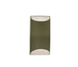 Justice Designs - CER-5750-MGRN - One Light Wall Sconce - Ambiance - Matte Green