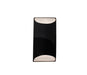 Justice Designs - CER-5750W-BKMT - LED Outdoor Wall Sconce - Ambiance - Gloss Black w/ Matte White