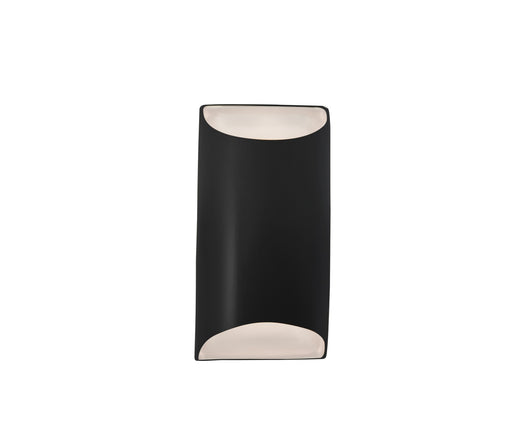 Justice Designs - CER-5750W-CRB - LED Outdoor Wall Sconce - Ambiance - Carbon - Matte Black