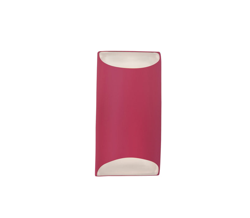 Justice Designs - CER-5750W-CRSE - LED Outdoor Wall Sconce - Ambiance - Cerise