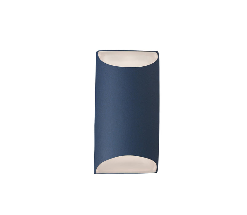 Justice Designs - CER-5750W-MDMT - LED Outdoor Wall Sconce - Ambiance - Midnight Sky w/ Matte White