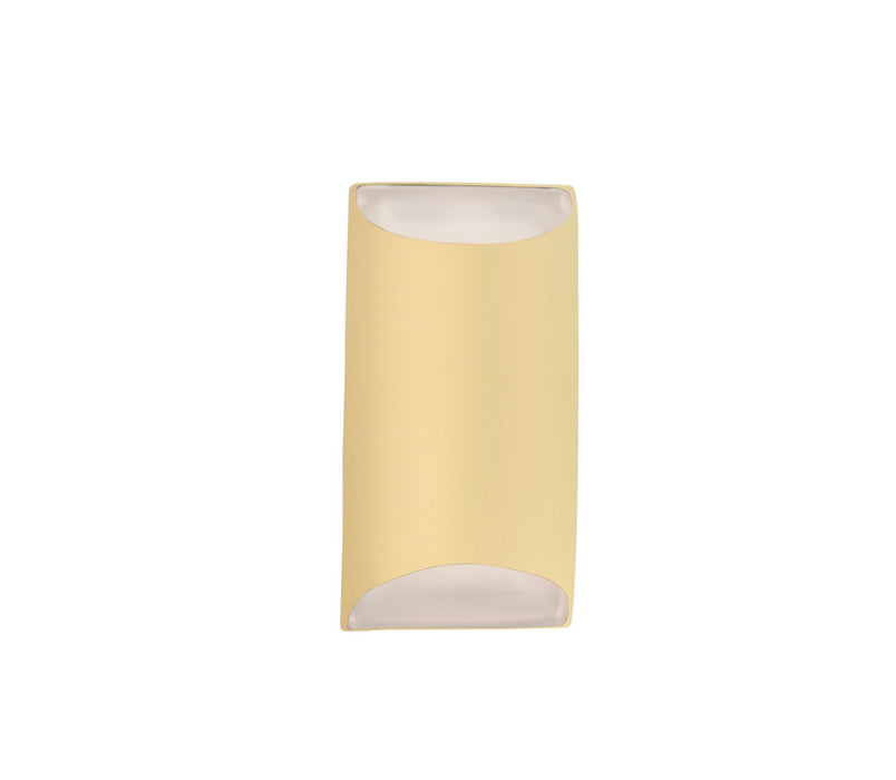 Justice Designs - CER-5750W-MYLW - LED Outdoor Wall Sconce - Ambiance - Muted Yellow