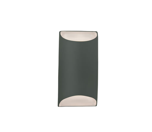 Justice Designs - CER-5750W-PWGN - LED Outdoor Wall Sconce - Ambiance - Pewter Green