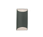 Justice Designs - CER-5750W-PWGN - LED Outdoor Wall Sconce - Ambiance - Pewter Green