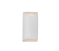 Justice Designs - CER-5750-WTWT - One Light Wall Sconce - Ambiance - Gloss White (outside and inside of fixture)