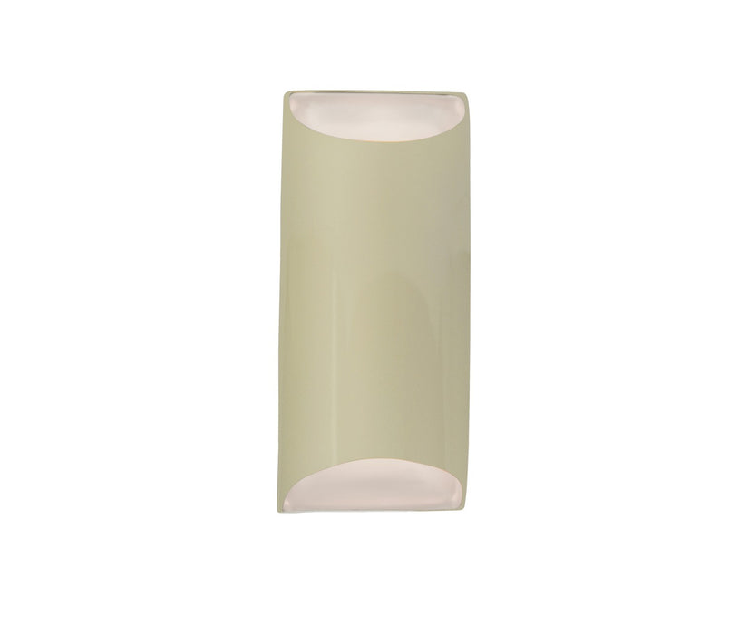 Justice Designs - CER-5755-VAN - Two Light Wall Sconce - Ambiance - Vanilla (Gloss)