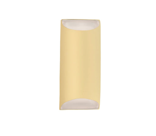 Justice Designs - CER-5755W-MYLW - LED Outdoor Wall Sconce - Ambiance - Muted Yellow