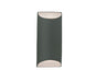 Justice Designs - CER-5755W-PWGN - LED Outdoor Wall Sconce - Ambiance - Pewter Green